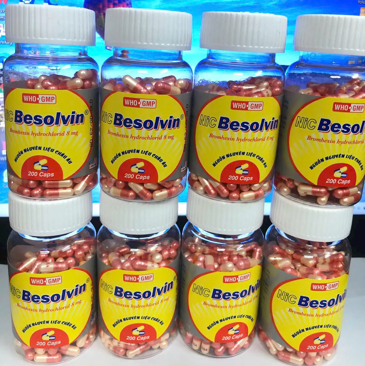 Besolvin Bromhexin 4mg NIC – Tiêu đờm, giảm ho, hỗ trợ điều trị bệnh hô hấp